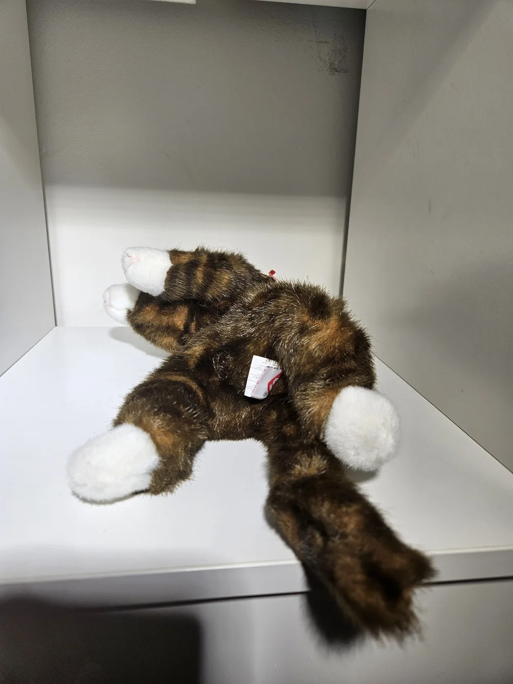 Vtg TY The brown Striped Tabby Cat Plush - Picture 5 of 5